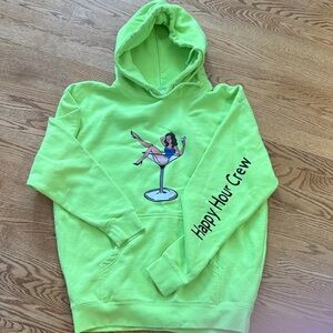 Neon Green Graphic Hoodie